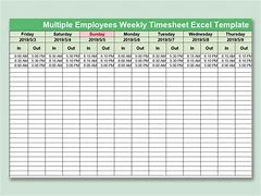 Image result for Work Hours Template Excel