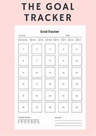 Image result for Monthly Goal Tracker