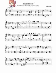 Image result for Your Reality Piano Notes