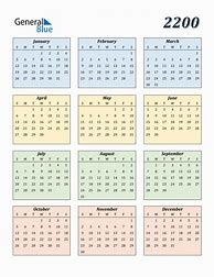 Image result for 2200 Calendar