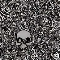 Image result for Trippy Skull Art