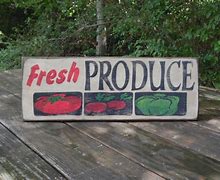 Image result for Produce Sign Apple