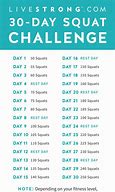 Image result for Squat Challenge 30 Days
