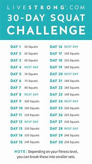 Image result for Easy 30-Day Squat Challenge
