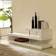 Image result for Modern White Lacquer TV Stand