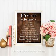 Image result for 65th Anniversary Traditional Gift