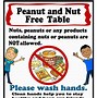 Image result for Tree Nut Allergy Classroom Sign