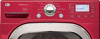 Image result for LG Front Load Steam Washer in Maroon Color