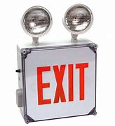 Image result for Combination Emergency Light and Exit Fixture