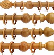 Image result for Wooden Curtain Rod Finials