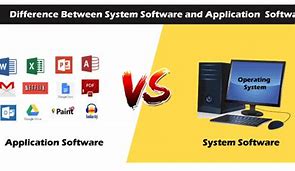 Image result for Distinguish Between System Software and Application Software