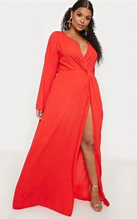 Image result for Plus Size Red Dress