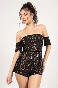 Image result for Black Lace Rompers
