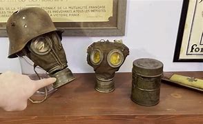 Image result for WW1 German Soldier Gas Mask Red