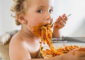 Image result for Eating Pasta Messy