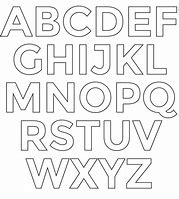 Image result for Free Printable Block Letter Stencils O