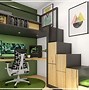 Image result for Modern Bedroom with Gaming Setup