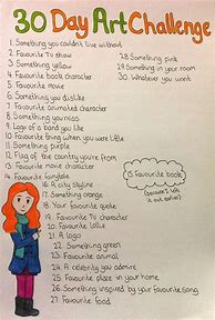Image result for 30-Day Drawing Challenge Ideas