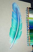 Image result for Colored Pencil Feather Drawing