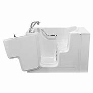 Image result for American Standard 3052OD.109.CL Premium 52" Walk-In Air / Whirlpool Gelcoat Tub With Left Door/Drain And Tub Faucet White / Polished Chrome Tub Air /