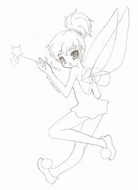 Image result for Tinkerbell Line Art