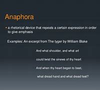 Image result for Anaphora Poetry
