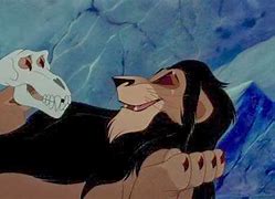 Image result for Lion King Scar Playing with Skull