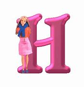 Image result for Barbie Letter H