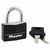 Image result for Shackle Padlock with a Key