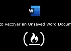Image result for Unsaved Word Documents Today