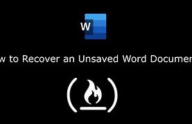 Image result for Recover Word Document Not Saved Office 365