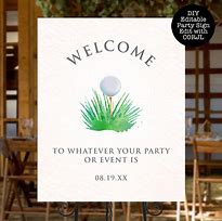 Image result for Golf Field WelcomeSign