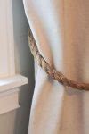 Image result for Burlap Curtain Tie Backs