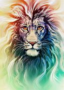 Image result for Colorful Lion Artwork