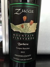Image result for Zucca Mountain Zinfandel Amador County
