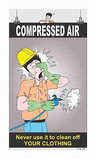 Image result for Compressed Air Safety Poster