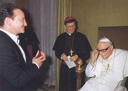 Image result for Bono Pope John Paul II