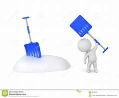 Image result for 3D Character Shoveling Snow
