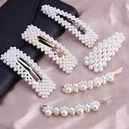 Image result for Snap Hair Clips Pearl