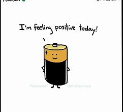 Image result for Stay Positive Cartoon Battery