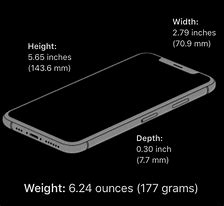 Image result for Height and Width of Cell Phones