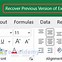 Image result for How to Recover Previous Saved File in Excel