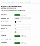 Image result for Age Restriction Settings