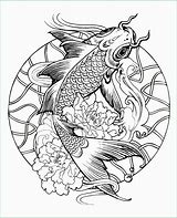 Image result for Japanese Koi Fish Coloring Pages