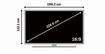 Image result for 90 TV Dimensions