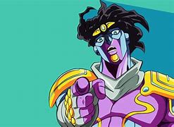 Image result for Jotaro with Star Platinum