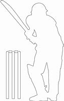 Image result for Cricket Outline