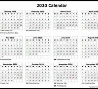 Image result for 2020 Monthly Calendar Excel Printable Free