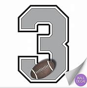 Image result for 3 Jersey Number Template