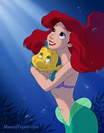 Image result for The Little Mermaid Ariel and Flounder deviantART Gallery